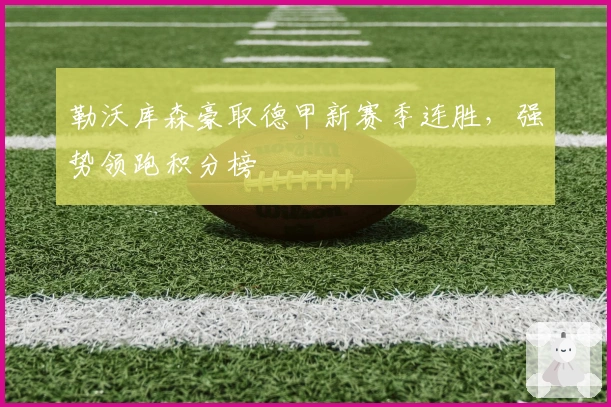 勒沃库森豪取德甲新赛季连胜,强势领跑积分榜